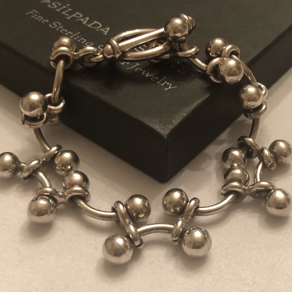 Vintage Silpada Sterling Silver “Baby DNA” Bracelet B0746